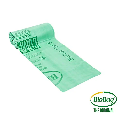 BioBag Compostable Liners - Certified Compostable, Non-GMO, Strong & Durable - 3 Gallon, 25 Bags - Image 3