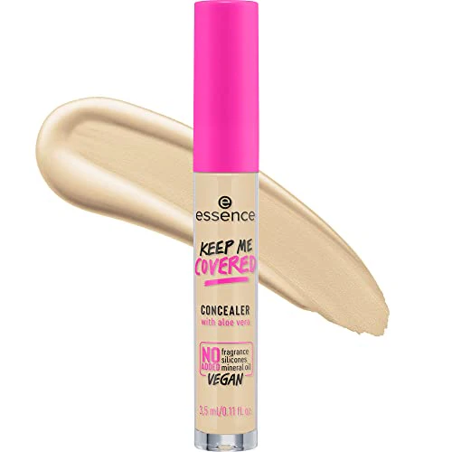 essence Keep Me Covered Concealer - Lightweight, Non-Comedogenic, Vegan, Paraben-Free - 20 Fair