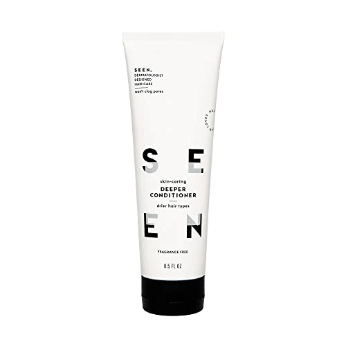 SEEN Deeper Conditioner - Fragrance-Free, Non-Comedogenic, Safe for Sensitive Skin - 12oz