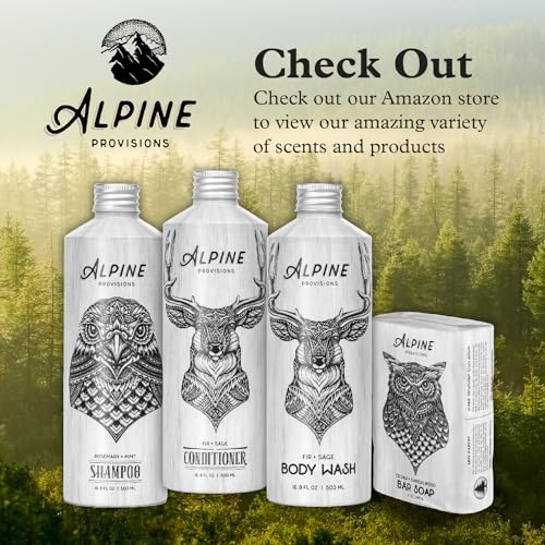 Alpine Provisions Rosemary & Mint Conditioner - Hydrate & Strengthen with Natural Oils - 16.9 FL Oz - Image 4
