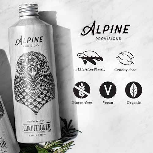 Alpine Provisions Rosemary & Mint Conditioner - Hydrate & Strengthen with Natural Oils - 16.9 FL Oz - Image 9