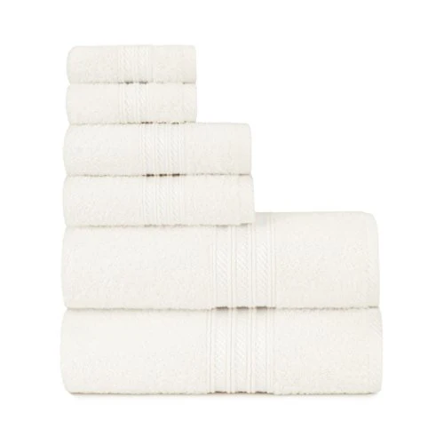 Briarwood Home Towel Set - Ultra Soft, Highly Absorbent, OEKO-TEX Certified - 6 Pieces, Cloud Dancer