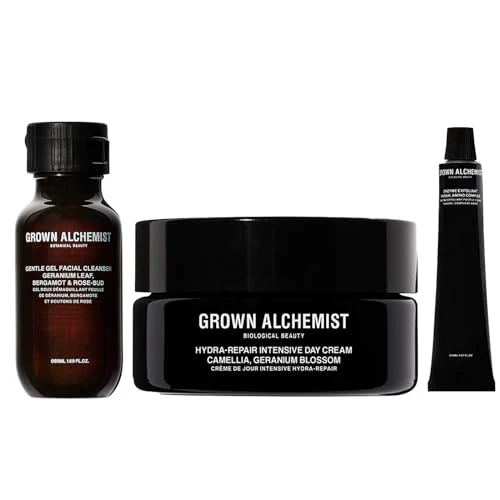 Grown Alchemist Skin Care Set - Deep Hydration & Smoother Complexion, Includes 3 Essentials