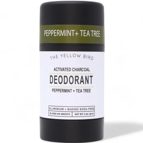 Natural Deodorant for Sensitive Skin - Odor Control, Vegan Ingredients, Activated Charcoal - 3oz
