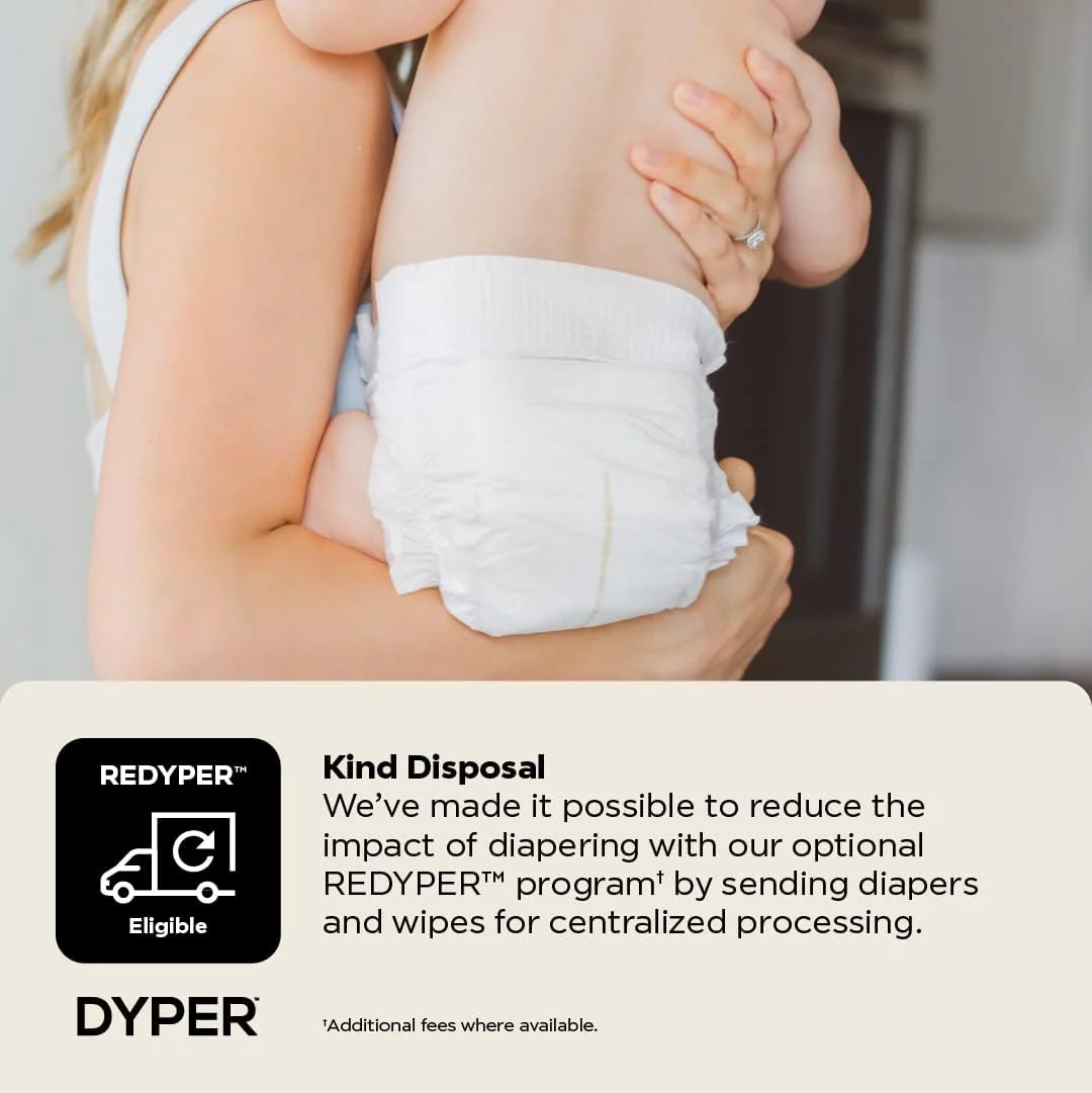 DYPER Baby Diapers - Plant-Based, Hypoallergenic, Soft & Absorbent, Size Newborn - 34 Count - Image 7