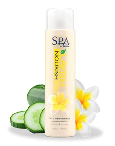 TropiClean SPA Lavish Dog Conditioner - Nourishing, Naturally Derived Ingredients - 16oz