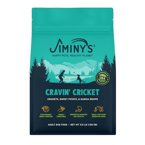 Jiminy's Cravin' Cricket Dry Dog Food - Hypoallergenic, Digestible Insect Protein - 3.5lb - Image 2