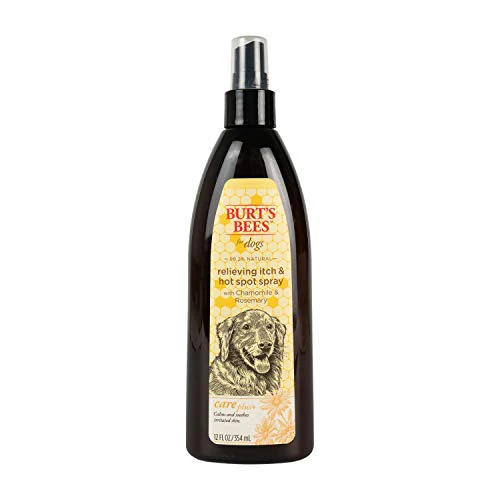 Burt's Bees Dog Flea & Tick Spray - Soothes Hot Spots with Chamomile & Rosemary - 12oz