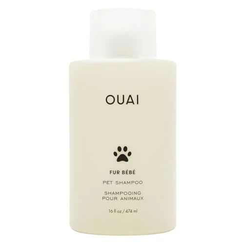 OUAI Fur Bébé Dog Shampoo - Hydrating, Cleansing, Shine Boosting, Mercer Street Scent - 16oz