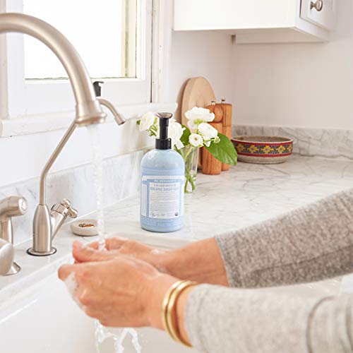 Dr. Bronner’s Organic Sugar Soap - Nourishing, Fair Trade Ingredients, Unscented - 24oz - Image 3