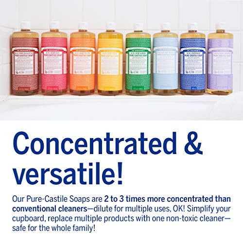 Dr. Bronner's Pure-Castile Liquid Soap - Organic Oils, 18-in-1 Uses, Vegan, 32oz - Image 4