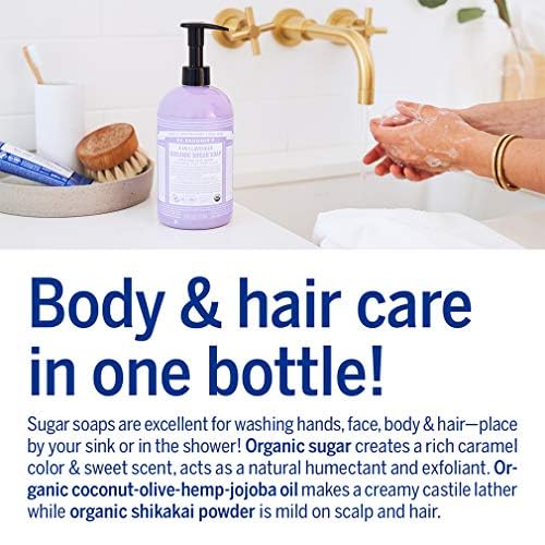 Dr. Bronner's Lavender Gift Set - Nourishing Body Lotion, Vegan & Biodegradable - 1 Soap 12oz, 8oz - Image 3