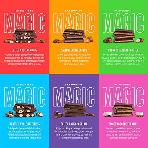 Dr. Bronner's Magic All-One Chocolate - Fair Trade Nutty Delights, 6 Count Variety Box - Image 3