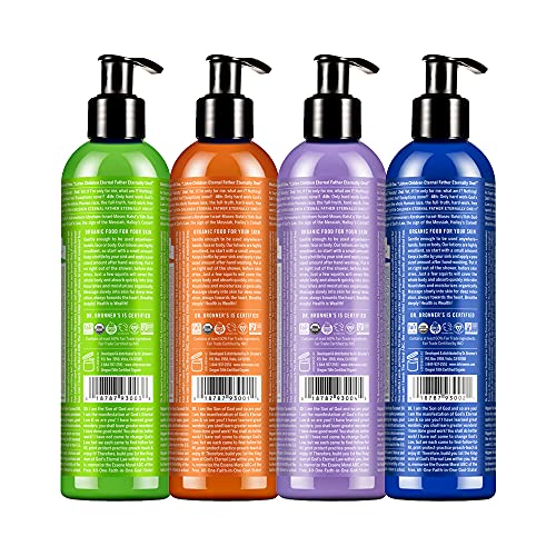 Dr. Bronner's Body Lotion Variety Pack - Nourishing & Soothing Organic Ingredients - 4 Count - Image 2