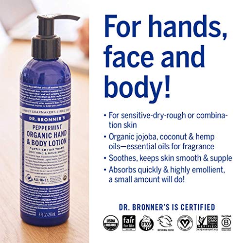 Dr. Bronner's Body Lotion Variety Pack - Nourishing & Soothing Organic Ingredients - 4 Count - Image 4