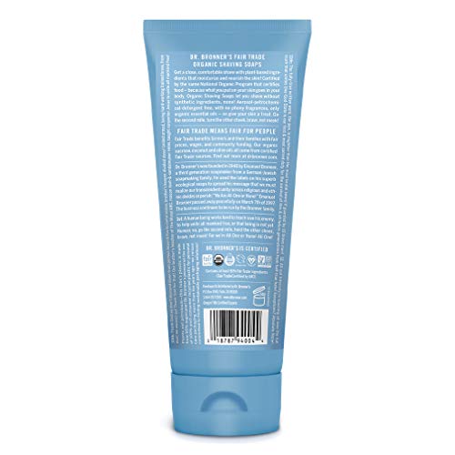 Dr. Bronner's Organic Shaving Soap - Moisturizes & Soothes with Fair Trade Ingredients - 7oz - Image 2