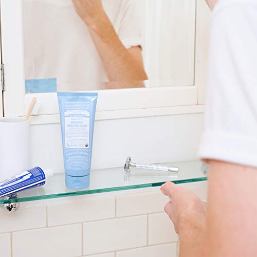 Dr. Bronner's Organic Shaving Soap - Moisturizes & Soothes with Fair Trade Ingredients - 7oz - Image 3