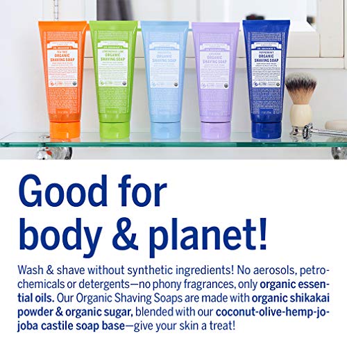 Dr. Bronner's Organic Shaving Soap - Moisturizes & Soothes with Fair Trade Ingredients - 7oz - Image 5