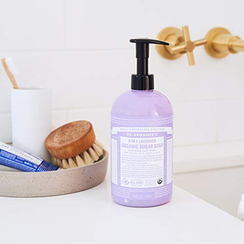 Dr. Bronner’s Organic Sugar Body Soap - Nourishes & Hydrates, Lavender Scent - 24oz - Image 3