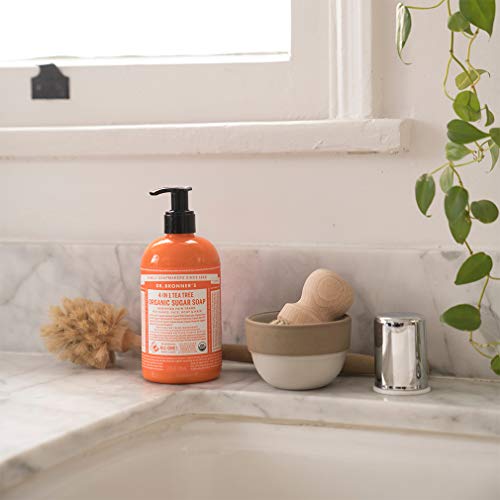 Dr. Bronner's Body Soap - Nourishing Organic Sugar & Shikakai, Vegan, 12oz for Hands & Hair - Image 3
