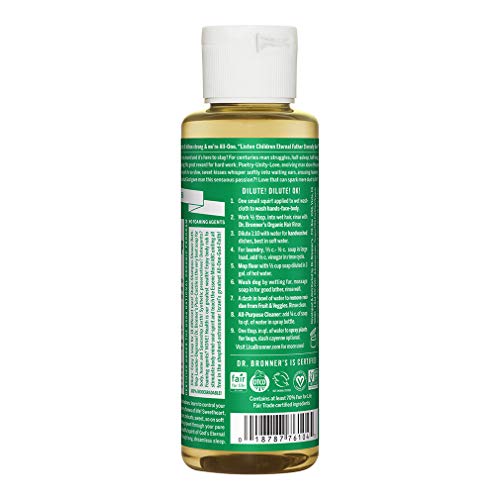 Dr. Bronner's Pure-Castile Liquid Soap - Organic Oils, Vegan, 18-in-1 Uses - Almond, 4oz - Image 2
