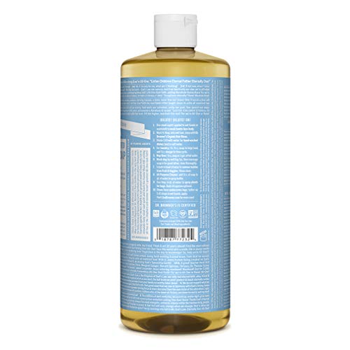 Dr. Bronner's Pure-Castile Liquid Soap - Organic & Fair Trade, For Sensitive Skin - 32oz - Image 2