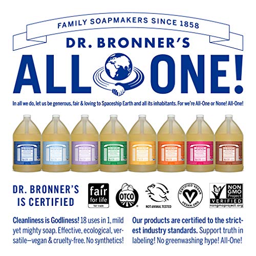 Dr. Bronner's Pure-Castile Liquid Soap - Organic Oils, 18-in-1 Uses, Vegan, 1 Gallon - Image 3