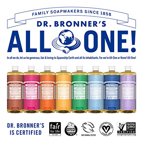 Dr. Bronner's Pure-Castile Liquid Soap - Organic, Fair Trade, Vegan, 18-in-1 Uses - Eucalyptus, 32oz - Image 6