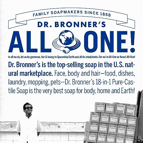 Dr. Bronner's Pure-Castile Liquid Soap - Made with Organic Oils, Vegan, 32oz Lavender - Image 6