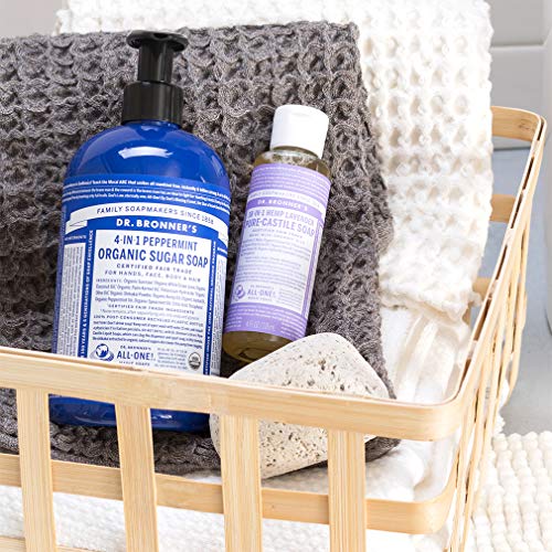 Dr. Bronner's Body Soap - Organic Oils, Fair Trade Ingredients, 18-in-1 Uses - Lavender, 4oz - Image 3