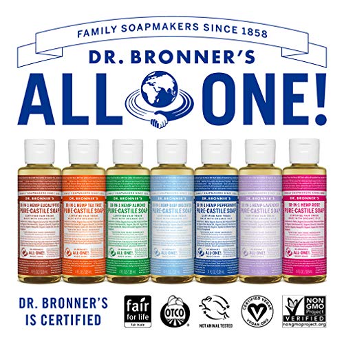 Dr. Bronner's Body Soap - Organic & Fair Trade, Multi-Purpose Uses - Peppermint, 4 oz - Image 6
