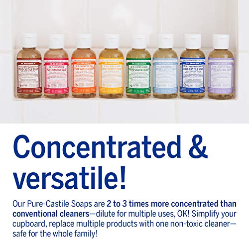 Dr. Bronner's Pure-Castile Liquid Soap - Organic Oils, Vegan, Multipurpose, 2oz - Image 5