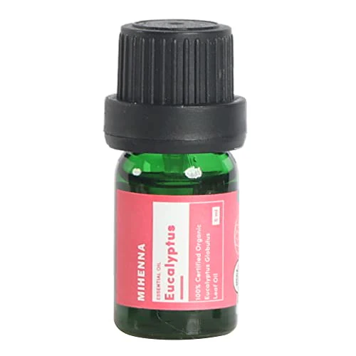 Mihenna Eucalyptus Essential Oil - USDA Organic, Therapeutic Grade, Multipurpose Use - 0.16 Fl Oz
