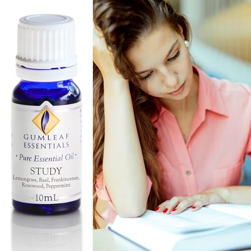 Gumleaf Essentials Study Essential Oil Blend - 100% Pure, Cruelty-Free, Vegan - 10ml