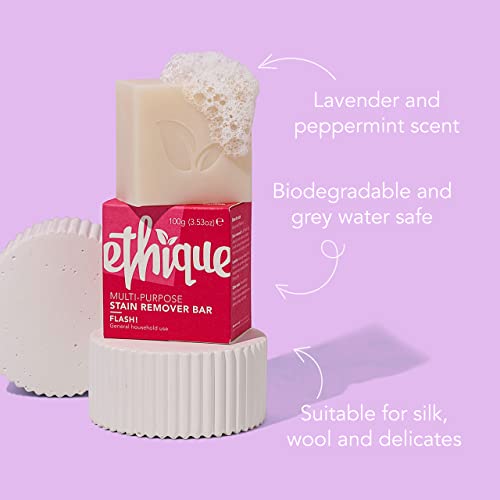 Ethique Flash! Solid Laundry Bar - Biodegradable, Vegan, Plastic-Free - 3.52 oz - Image 4