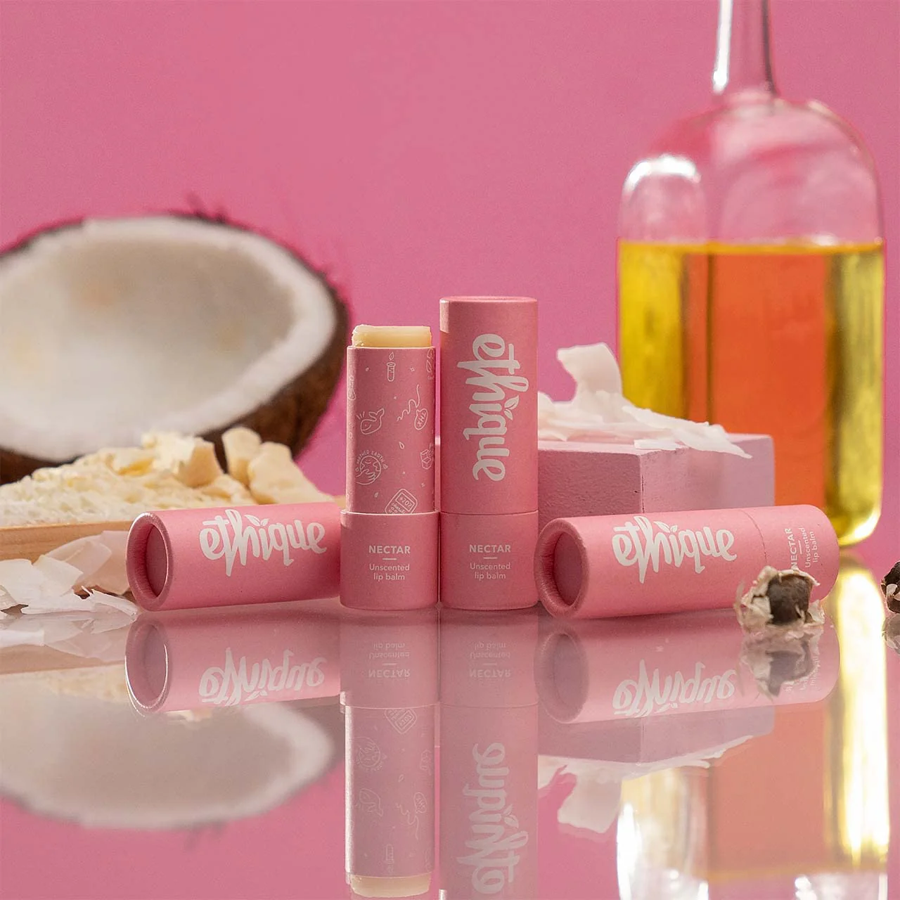 Ethique Nectar Lip Balm - Vegan, Cruelty-Free, Plastic-Free - 0.32 oz - Image 2