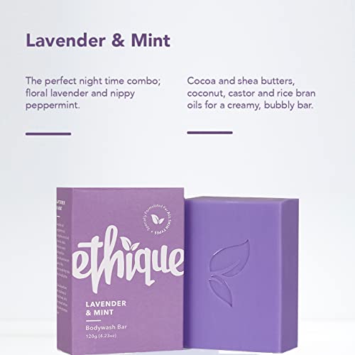 Ethique Lavender & Peppermint Body Wash - Creamy Natural Formula, Plastic-Free - 4.23 oz (Pack of 2) - Image 7