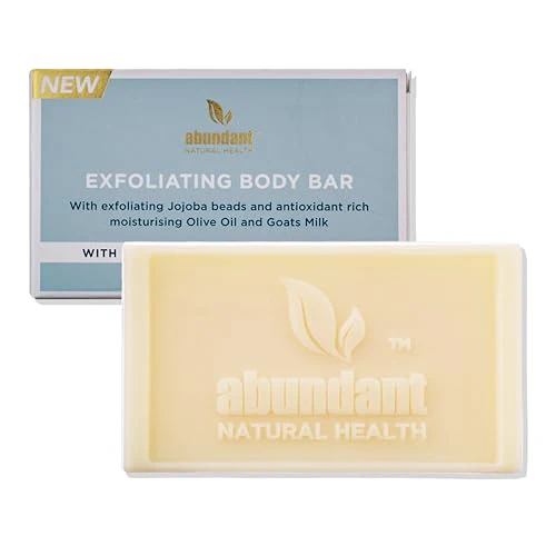 Abundant Natural Health Magnesium Exfoliating Body Bar - Hydrates & Soothes Skin, 90g
