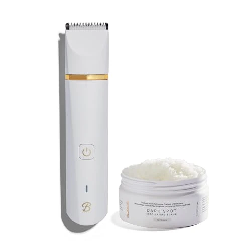Bushbalm Bermuda Exfoliating Scrub & Francesca Trimmer - Treats Dark Spots, Waterproof - 236ml