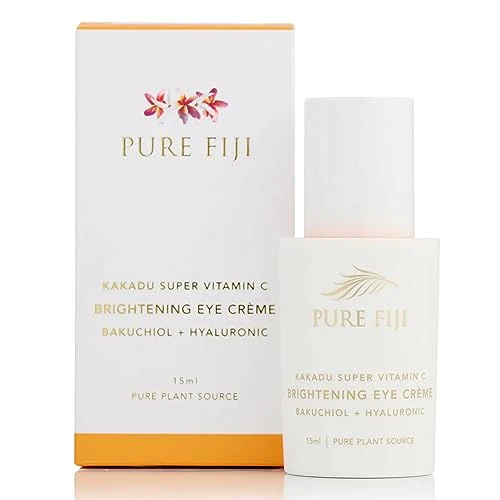 PURE FIJI Eye Cream - Brightens Dark Circles, Reduces Wrinkles, Hydrates - 0.5oz
