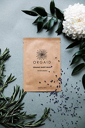ORGAID Organic Sheet Mask - Anti-Aging & Moisturizing, Made in USA - Single Use - Image 3