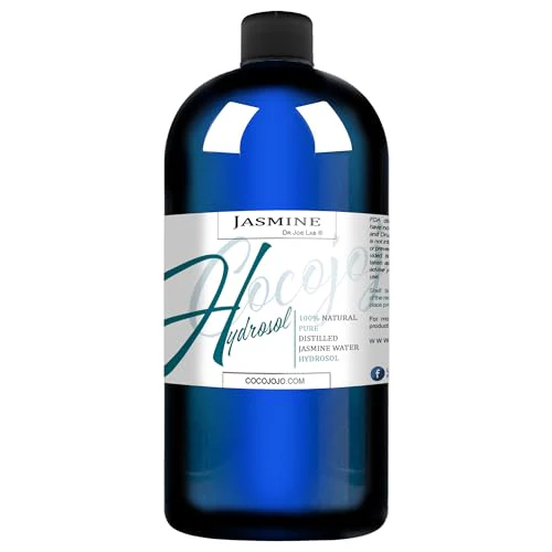 Cocojojo Jasmine Hydrosol Face Mist - Hydrating Toner for All Skin Types, Alcohol-Free - 32oz