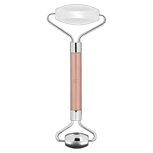 REAL TECHNIQUES Cryo Sculpt Facial Roller - Reduces Puffiness, 100% Cruelty Free, Pink - 1 Count