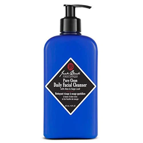 Jack Black Face Wash & Cleanser - 2-in-1 Cleanser & Toner, Organic Aloe & Sage - 16 fl oz