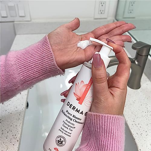 Derma E Face Wash & Cleanser - Balances Microbiome, Nourishes & Protects - 6oz Fragrance-Free - Image 6