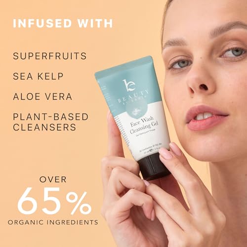 Natural Face Wash - Gentle Cleanser for Sensitive Skin, Moisturizing Aloe & Glycerin - 8oz - Image 2