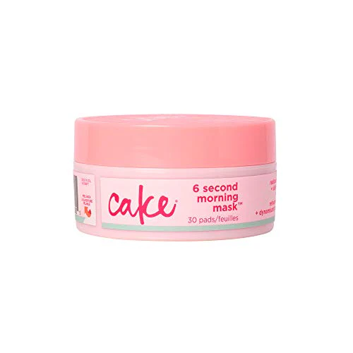 Cake Beauty Face Mask - Radiance Boosting Pads for Brighter Skin, Vegan & Cruelty-Free - 30 Count