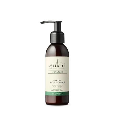Sukin Facial Moisturizer Pump - Nourishing Hydration with Wheat Germ & Vitamin E - 4.23 Fl Oz