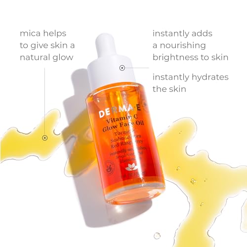 Derma E Vitamin C Glow Face Oil - Nourishes & Brightens for Radiant Skin - 1 Fl Oz - Image 2