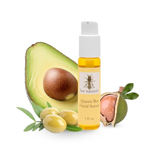 Bee Naturals Queen Bee Facial Serum - Nourishes, Reduces Wrinkles, Natural Ingredients - 1 fl oz